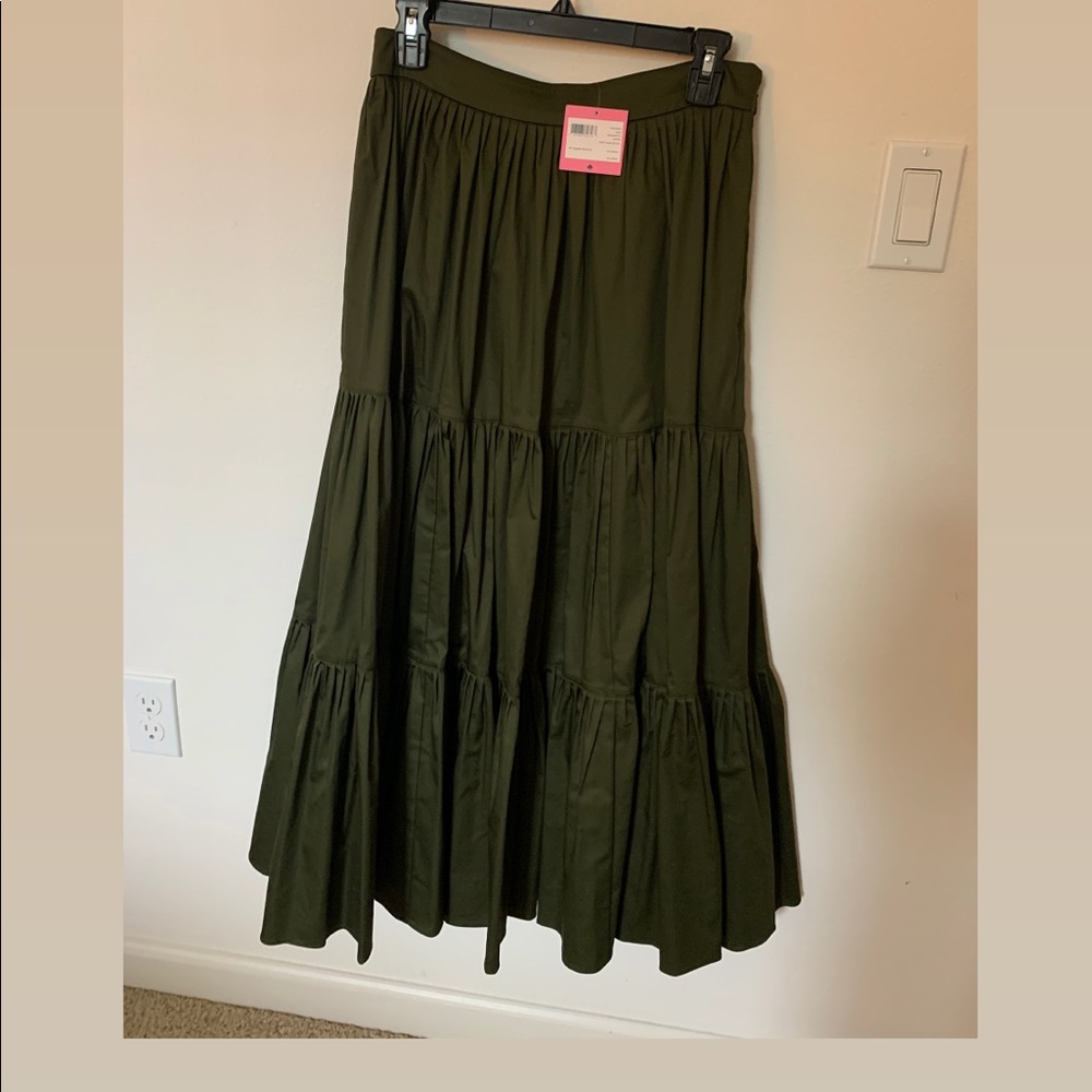 Kate Spade Khaki Tiered skirt